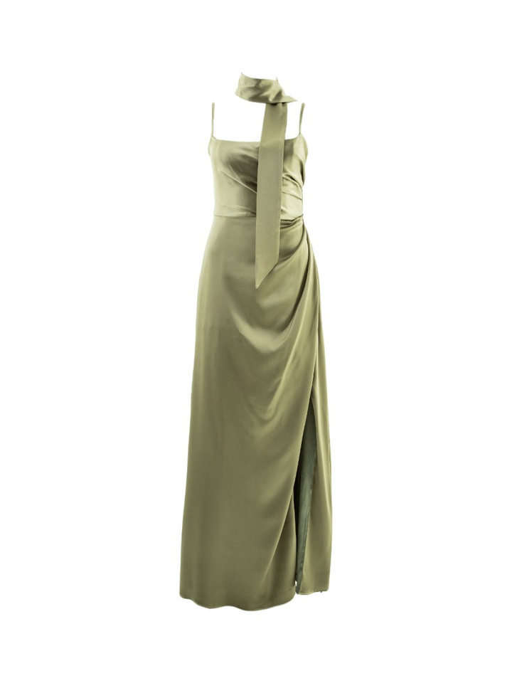 Groene feestelijke maxi-jruk Swing
