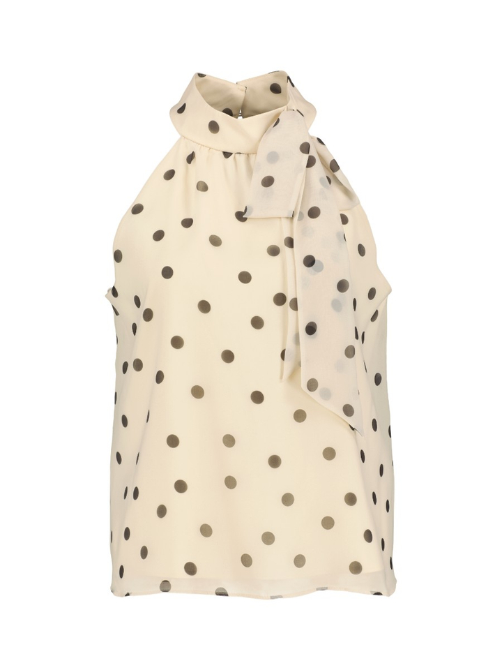 Witte top met pokadot Swing