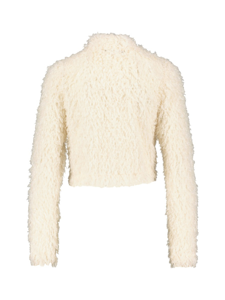 Beige fluffy colbert Swing