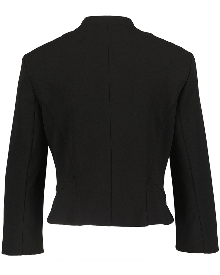 Zwarte korte openvallende gilet Swing