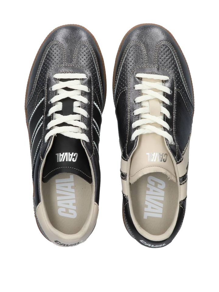 Moon fever zilver kleurige lage sneakers Pulse Caval