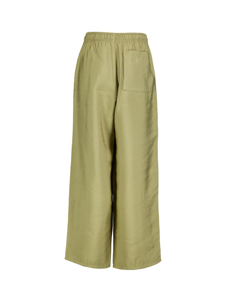Kaki groene losvallende broek met elastiek American Vintage