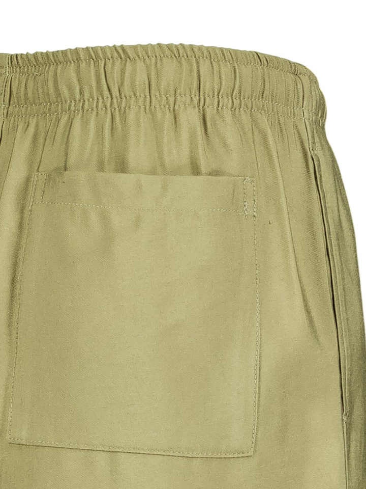 Kaki groene losvallende broek met elastiek American Vintage