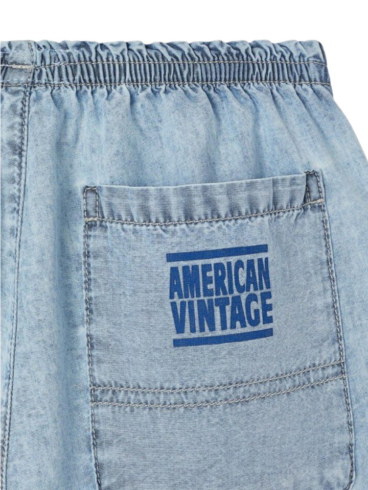 Lichtblauwe jeansshort 