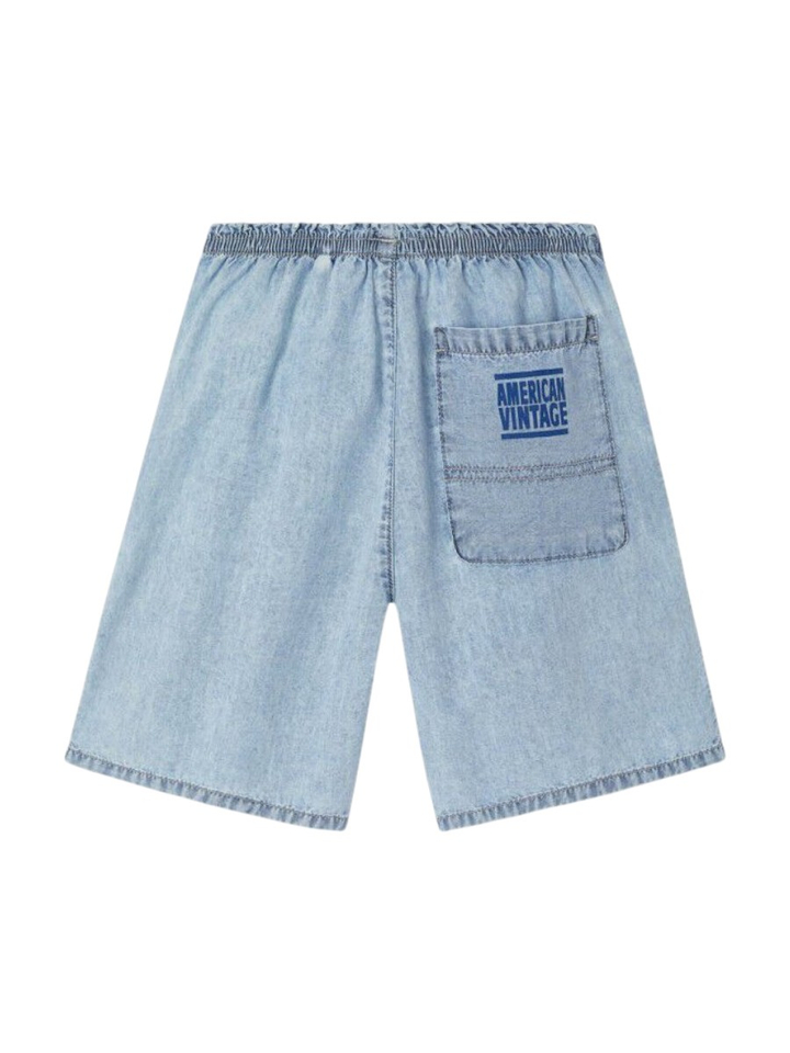 Lichtblauwe jeansshort 