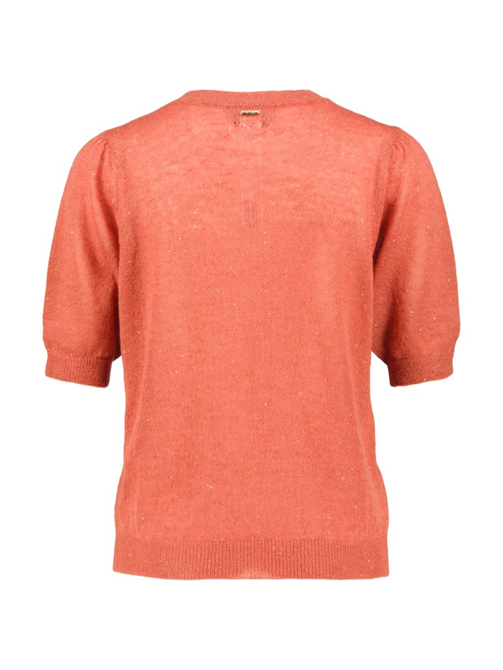 Oranje trui met glitterdetail Twinset Milano 