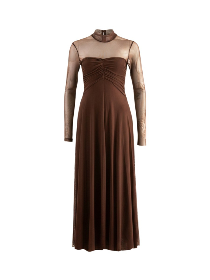Bruin transparant kleed Twinset
