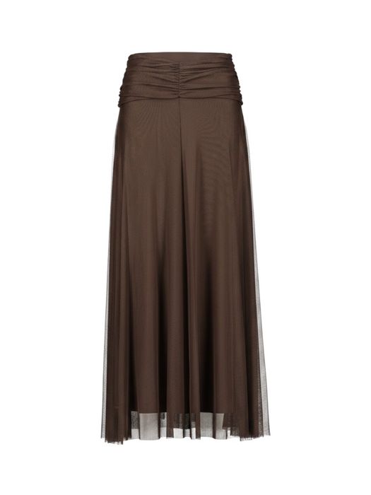 Bruine feestelijke rok in voile Twinset
