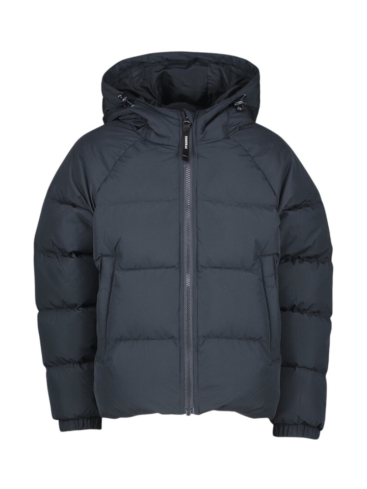 Blauwe padded winterjas met kap Sten Smooth Pyrenex