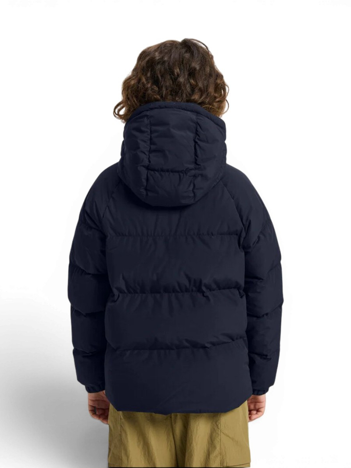 Blauwe padded winterjas met kap Sten Smooth Pyrenex