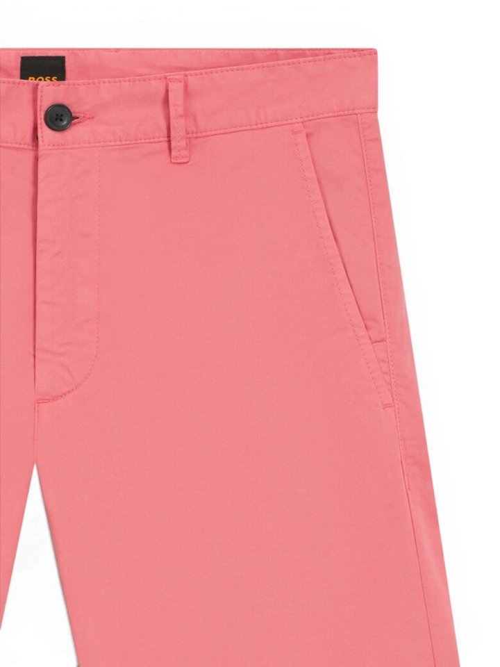 Licht pastel rode chino short Hugo Boss 