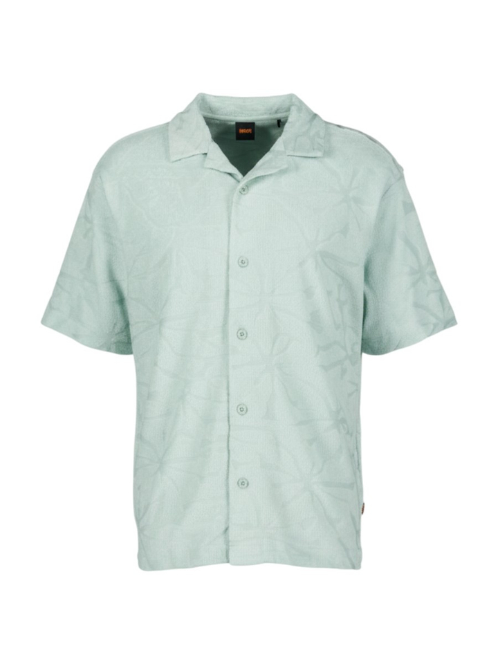 Lichtblauwe polo We flower Boss Orange
