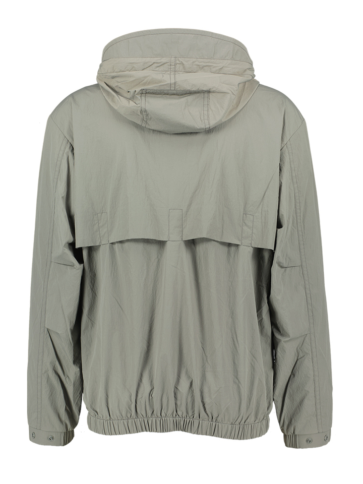 Grijze jas met rits en kap Hugo Boss 