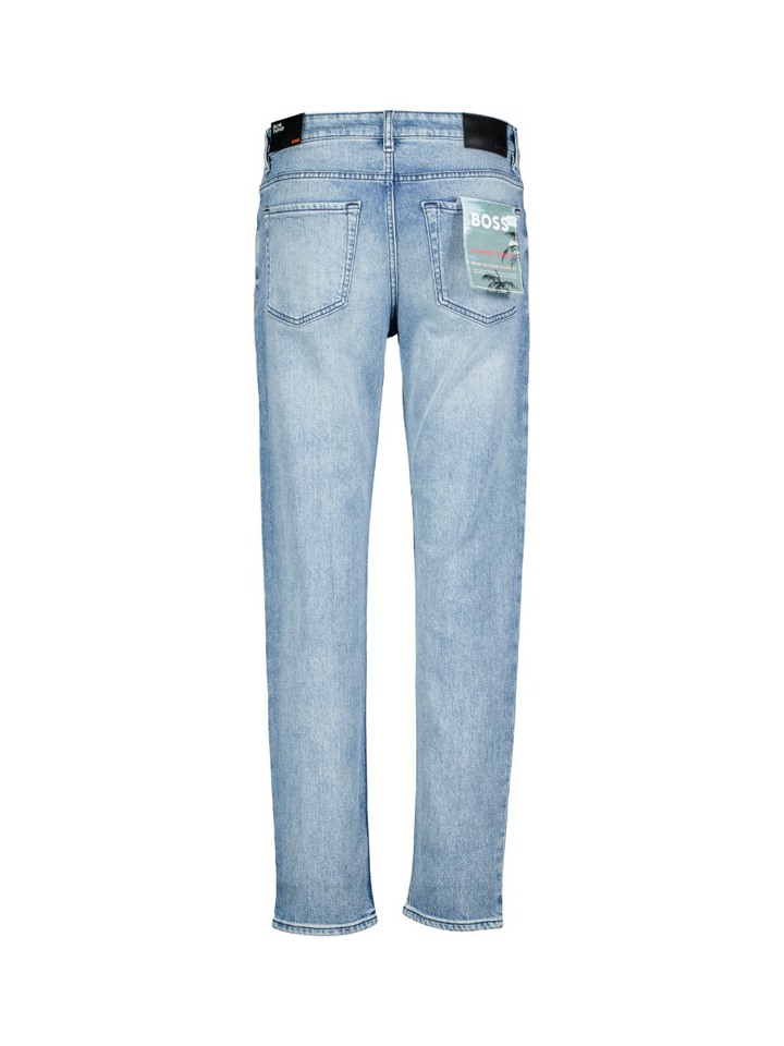 Blauwe slim tapered fit jeans Hugo Boss 