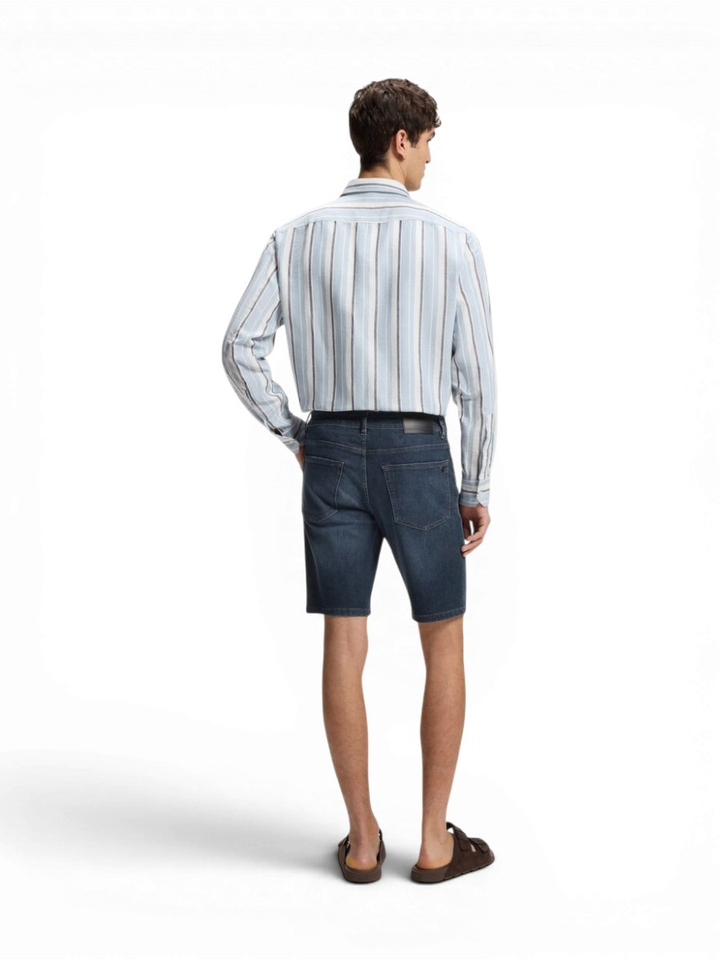 Donkerblauwe jeansshort regular fit Hugo Boss 