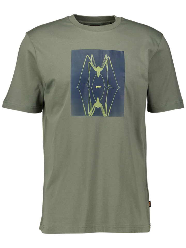 Grijze t-shirt met print Creatu Boss 