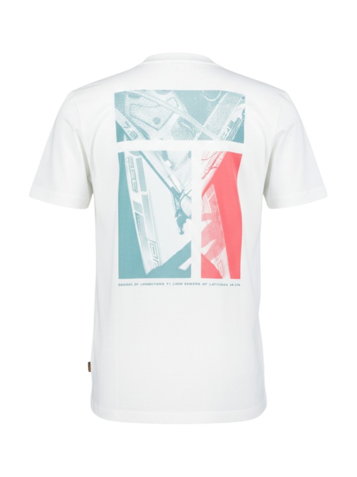 Witte katoenen T-shirt met opdruk Hugo Boss 