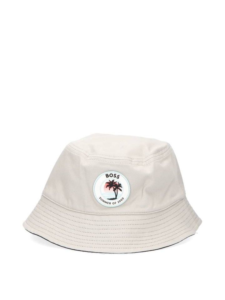 Katoenen hoedje met patch Febas Hugo Boss