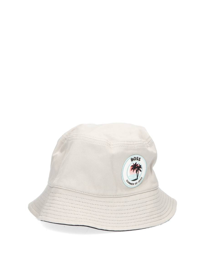 Katoenen hoedje met patch Febas Hugo Boss