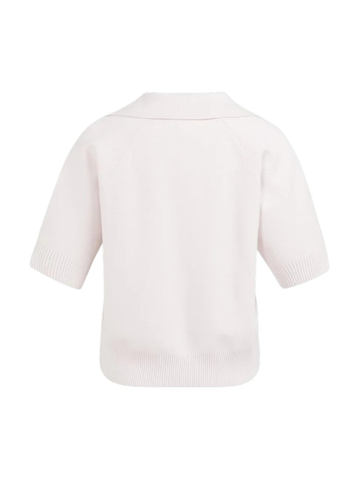 Lichtroze trui met korte mouwen Yaya 