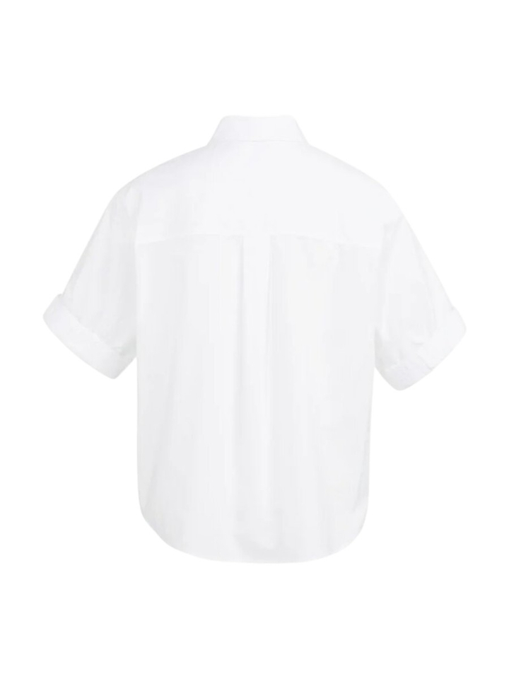 Witte blouse met korte mouwen Yaya