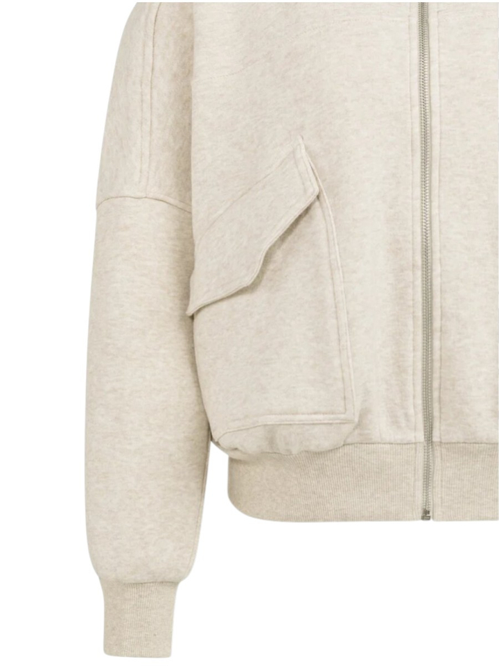 Beige cardigan met rits Yaya