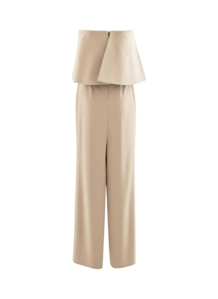 Beige lange jurk Rinascimento 