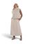 Ecru zachte bodywarmer in faux fur Dava Rino Pelle 