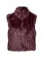 Aubergine kleurige  zachte bodywarmer Dava Rino Pelle 