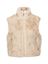Beige bodywarmer in faux fur Nikki Rino Pelle 