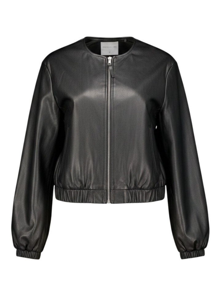 Zwarte jas in lederlook Lomee Rino Pelle 