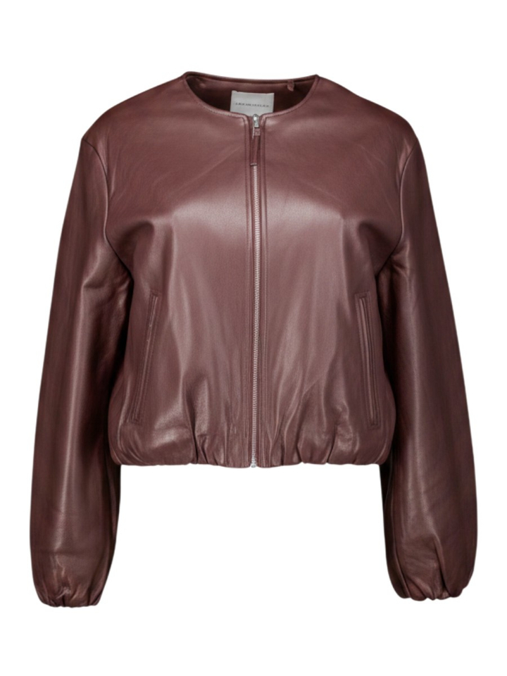 Bordeaux jas in lederlook Lomee Rino Pelle