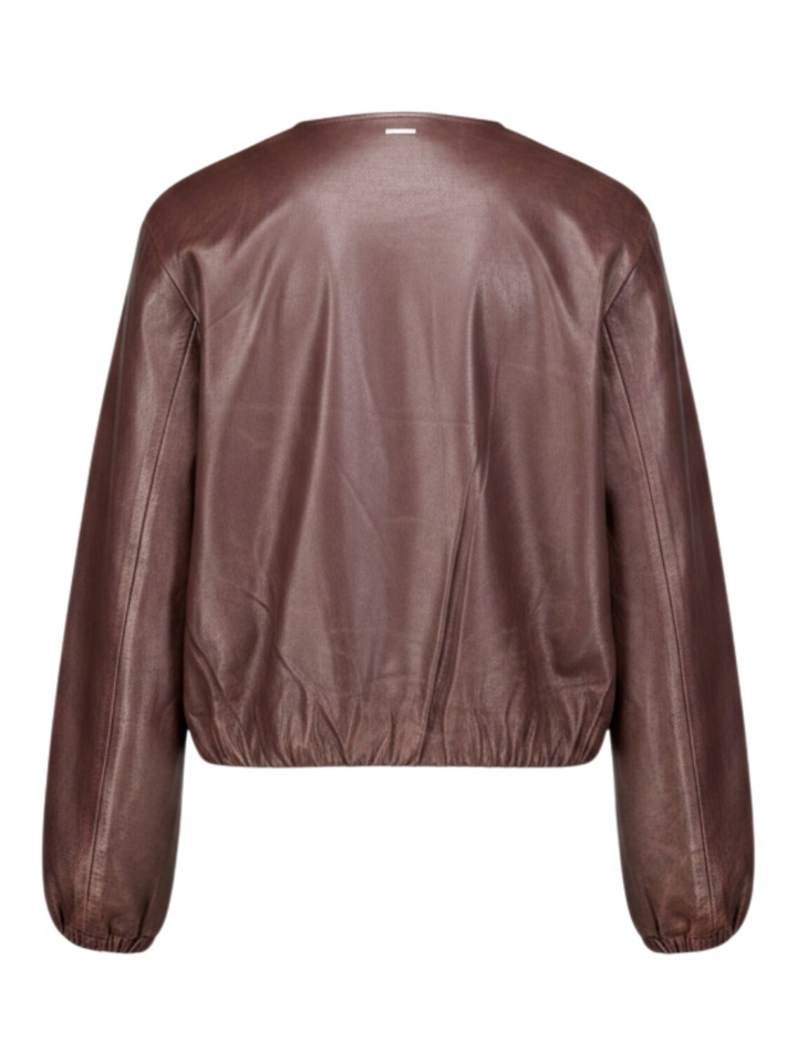 Bordeaux jas in lederlook Lomee Rino Pelle