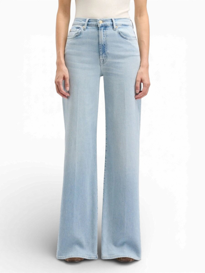 Lichtblauwe loose fit jeans For All Mankind 