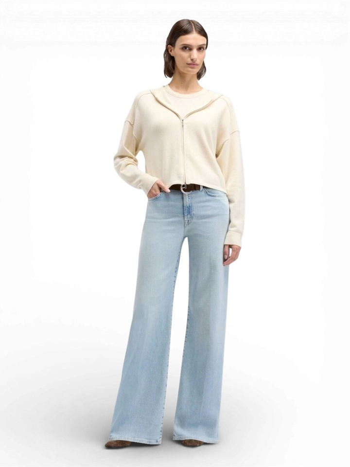 Lichtblauwe loose fit jeans For All Mankind 