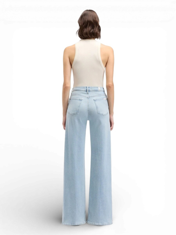 Lichtblauwe loose fit jeans For All Mankind 