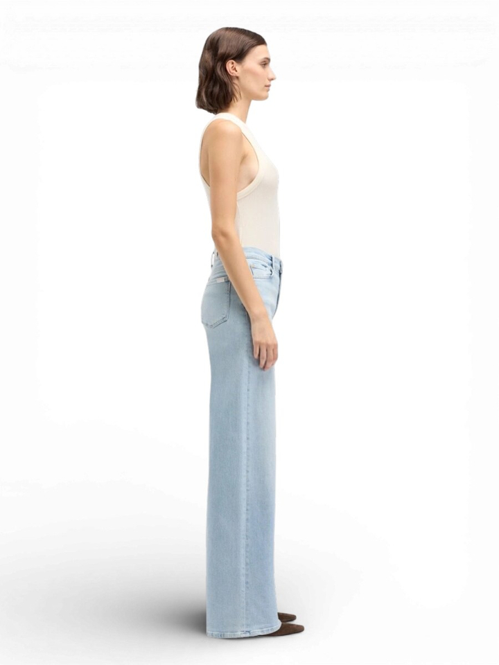 Lichtblauwe loose fit jeans For All Mankind 