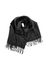 Zwarte sjaal met fluffy detail Wendy Rino Pelle 