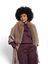 Beige sjaal met fluffy detail Wendy Rino Pelle 