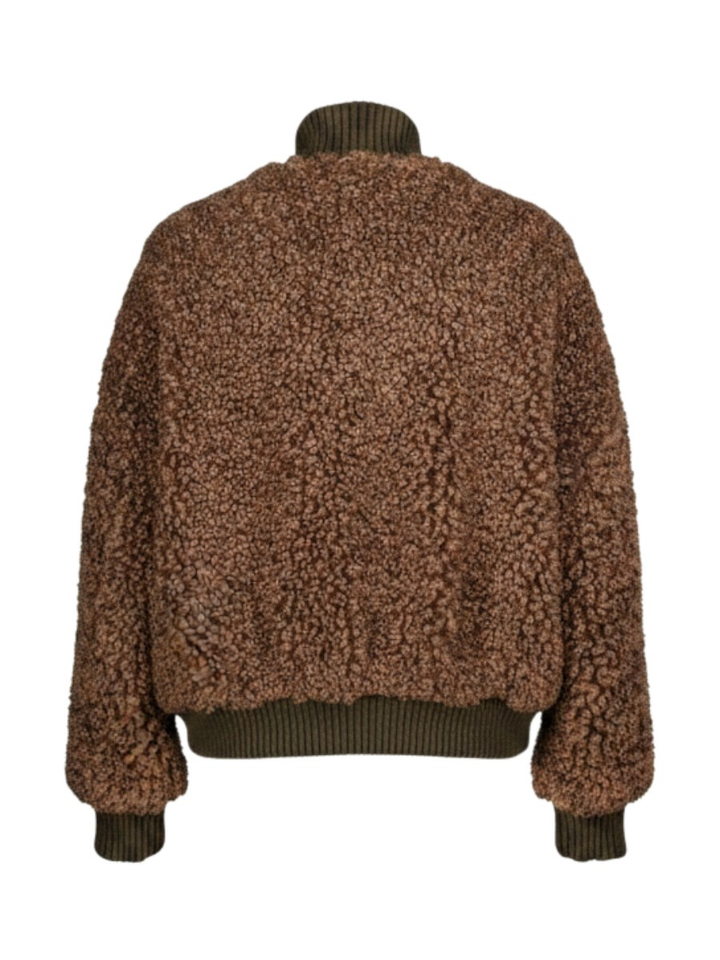 Bruine teddy jas Jallis Bellerose