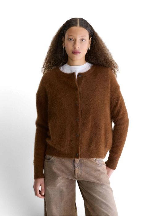 Bruine gilet met knoopsluiting Dathan Bellerose