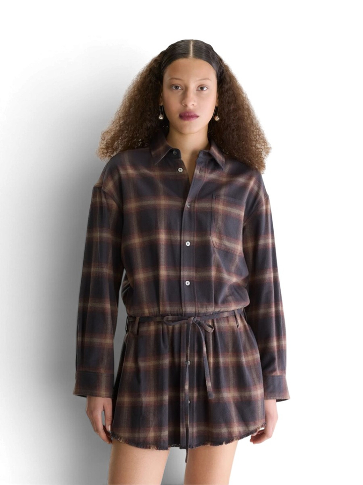 Geruit kleed met detail aan de taille Jarvis Bellerose