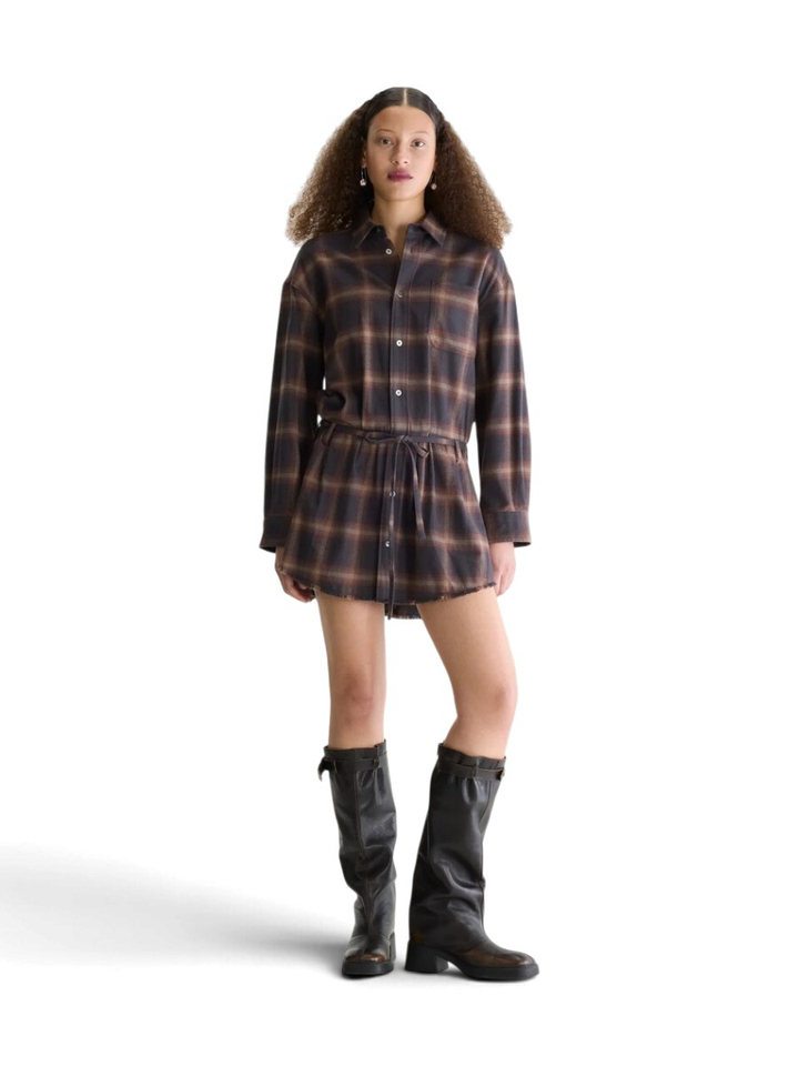 Geruit kleed met detail aan de taille Jarvis Bellerose