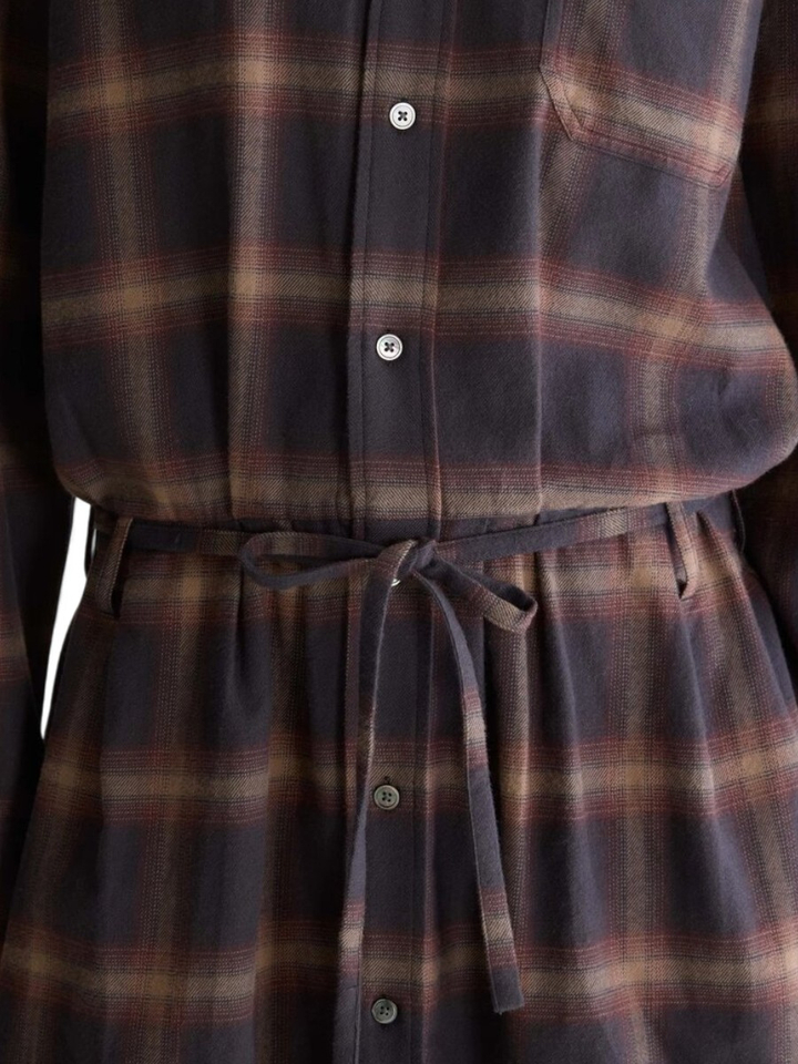 Geruit kleed met detail aan de taille Jarvis Bellerose