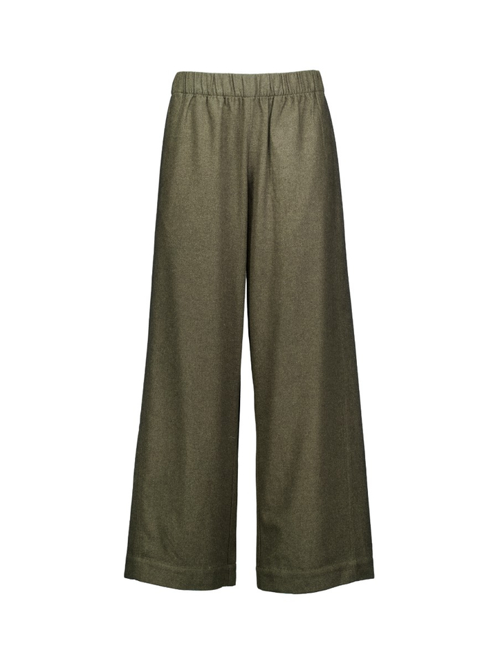 Groen wijde rechte broek Joline Bellerose