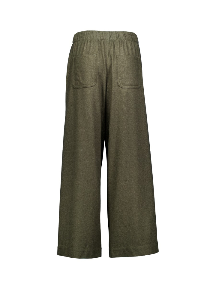 Groen wijde rechte broek Joline Bellerose