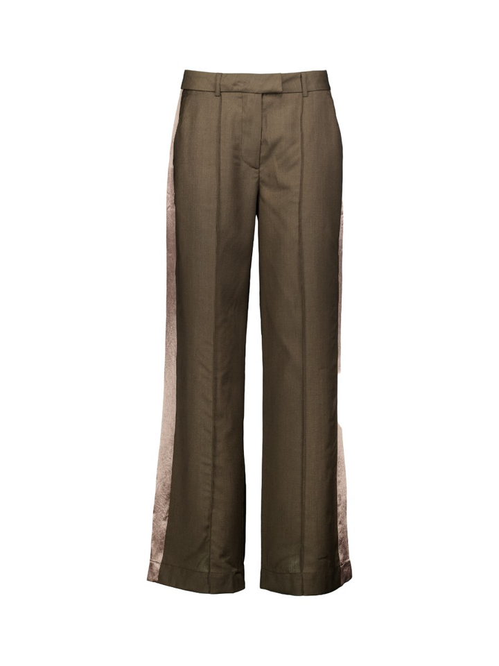 Donkerbruine geklede broek Shine Bellerose