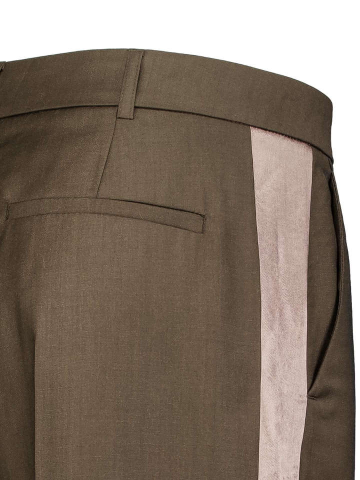 Donkerbruine geklede broek Shine Bellerose