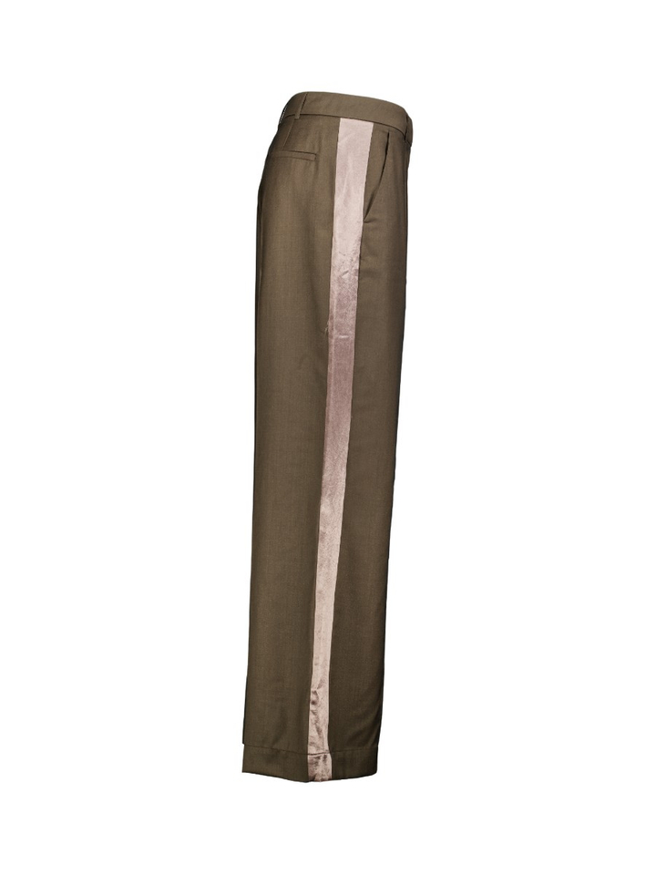 Donkerbruine geklede broek Shine Bellerose
