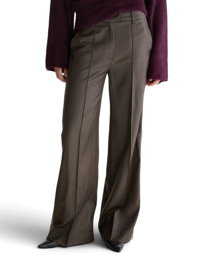 Donkerbruine geklede broek Shine Bellerose